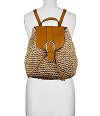 Patricia Nash Berenice Straw Backpack