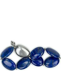 Patricia Nash Blue Bead Stretch Bracelet