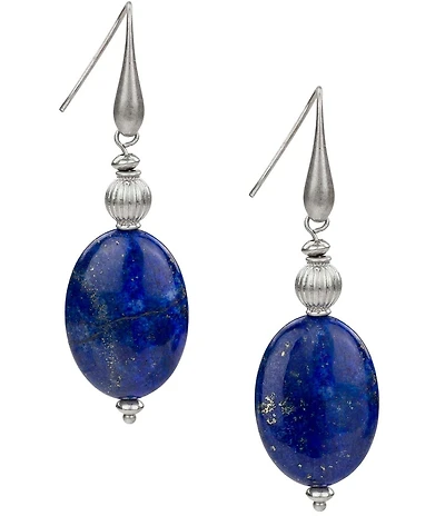 Patricia Nash Blue Bedd Drop Earrings