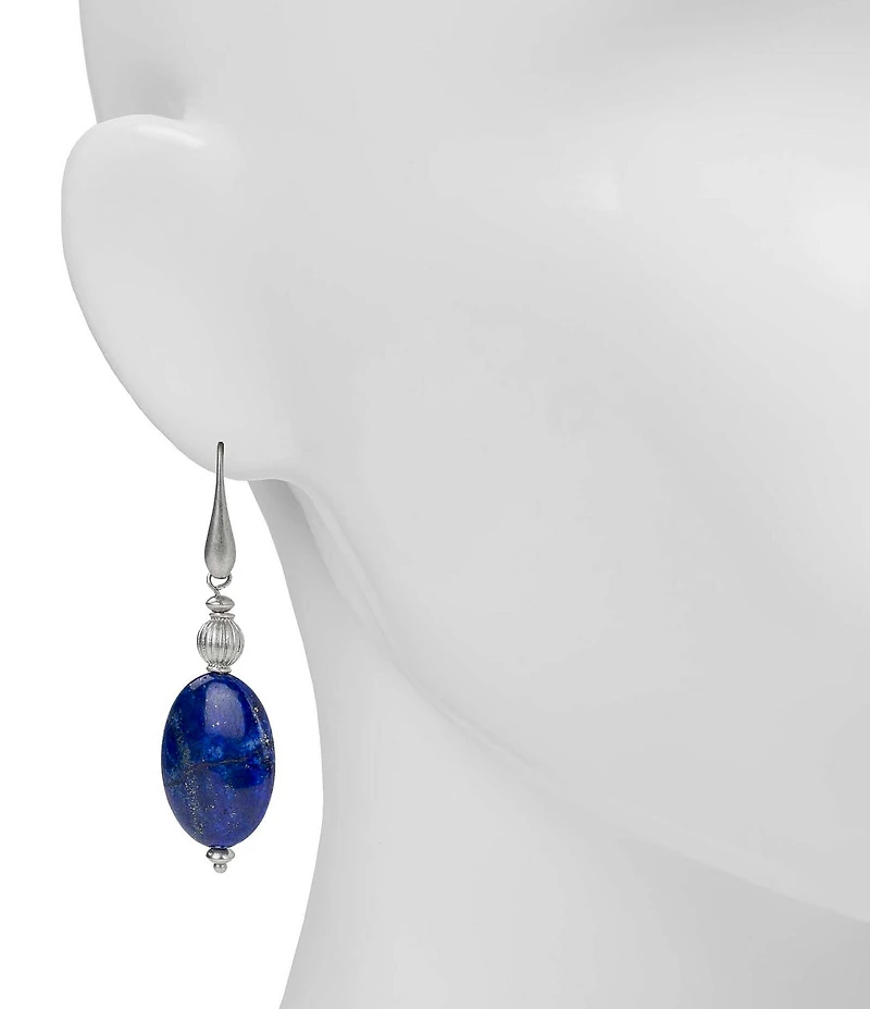 Patricia Nash Blue Bedd Drop Earrings