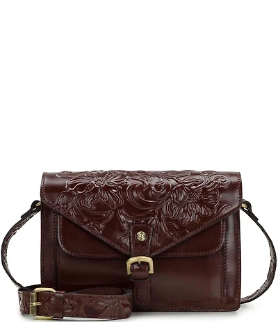Patricia Nash Cassano Embossed Leather Crossbody Bag