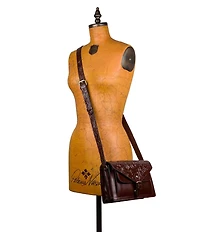 Patricia Nash Cassano Embossed Leather Crossbody Bag