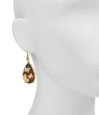 Patricia Nash Butterfly Wood Drop Earrings