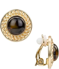 Patricia Nash Button Clip Earrings