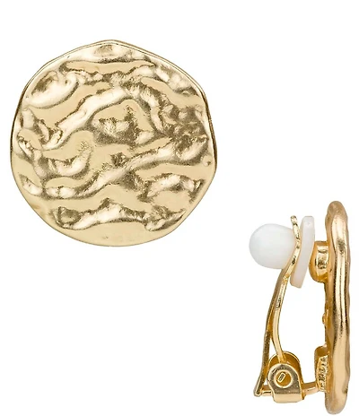 Patricia Nash Button Clip-On Earrings