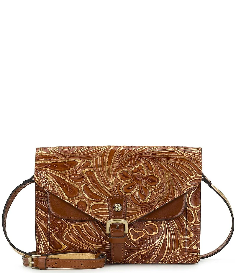 Patricia Nash Cassano Grape Leaf Embossed Crossbody Bag