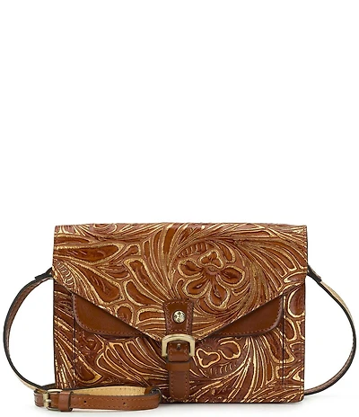 Patricia Nash Cassano Grape Leaf Embossed Crossbody Bag