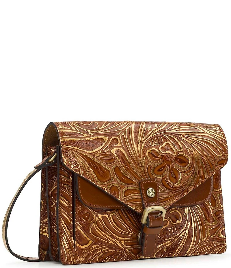 Patricia Nash Cassano Grape Leaf Embossed Crossbody Bag