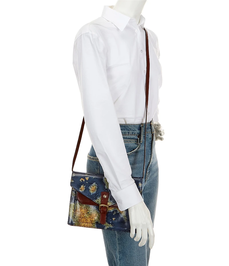 Patricia Nash Cassano Greek Map Crossbody Bag