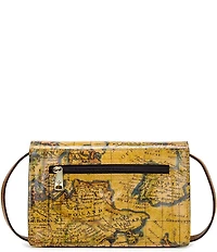 Patricia Nash Cassano European Map Buckled Crossbody Bag