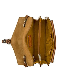 Patricia Nash Cassano European Map Buckled Crossbody Bag