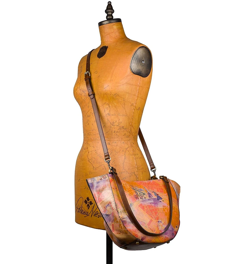 Patricia Nash Cassola Paris Map Satchel Bag