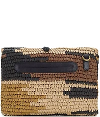 Patricia Nash Charlotte Crochet Pom Pom Wristlet Clutch
