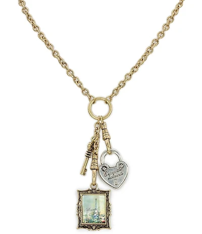 Patricia Nash Charm Dangle Statement Necklace