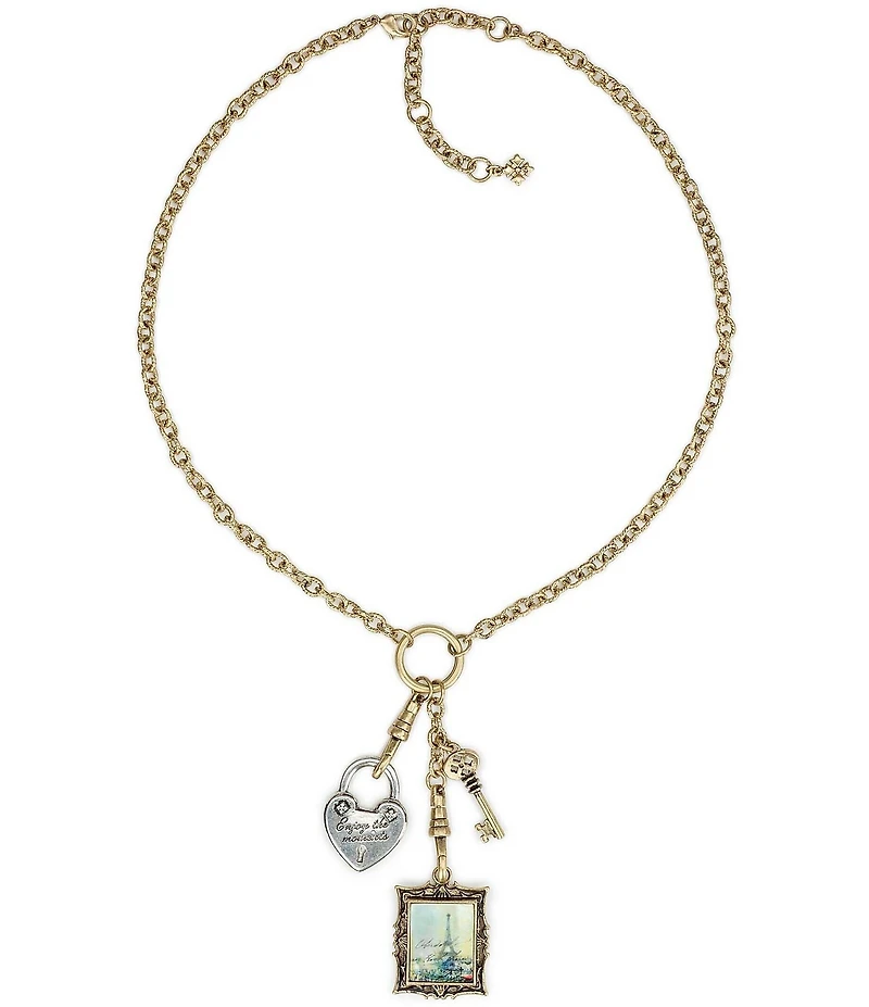 Patricia Nash Charm Dangle Statement Necklace