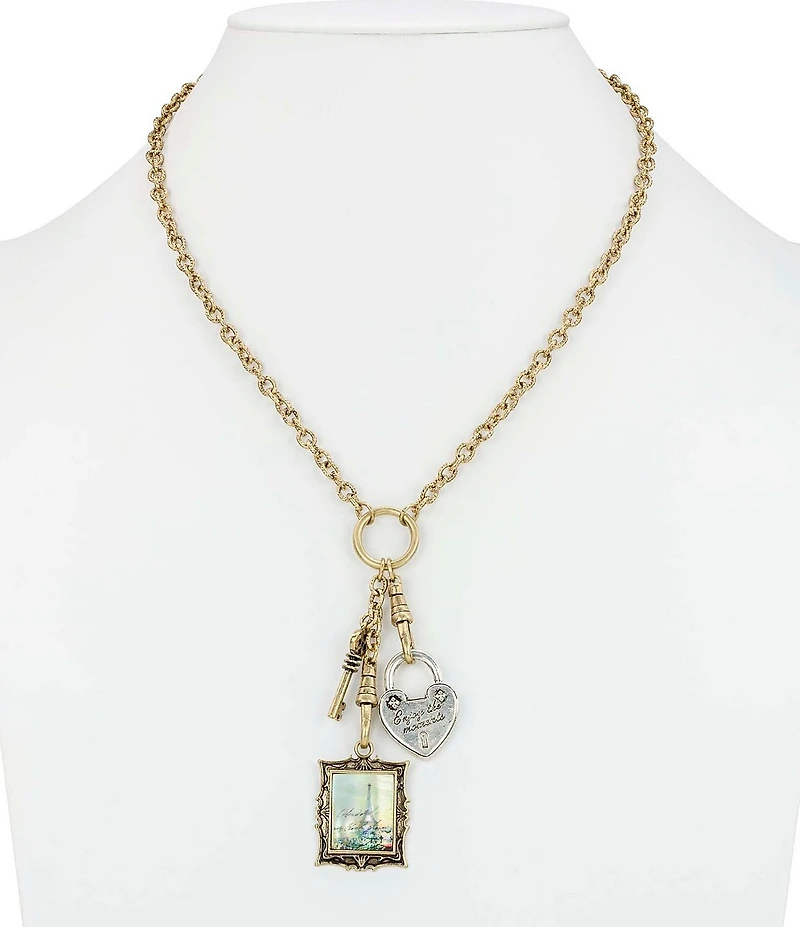 Patricia Nash Charm Dangle Statement Necklace