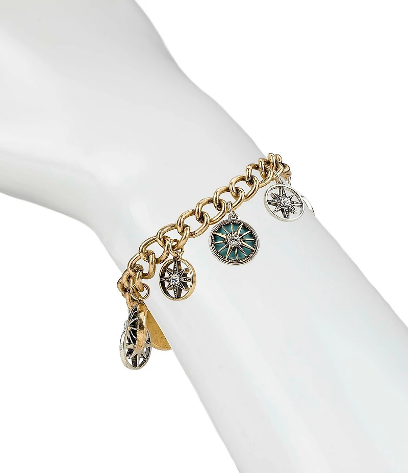 Patricia Nash Compass Charm Line Bracelet