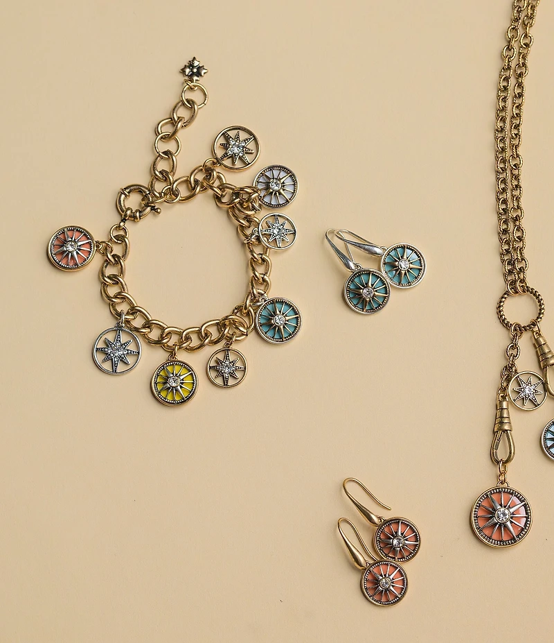 Patricia Nash Compass Charm Line Bracelet