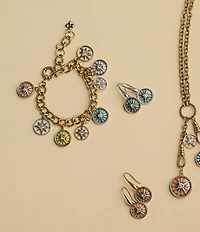 Patricia Nash Compass Charm Line Bracelet