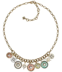 Patricia Nash Compass Charm Statement Necklace
