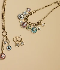 Patricia Nash Compass Charm Statement Necklace