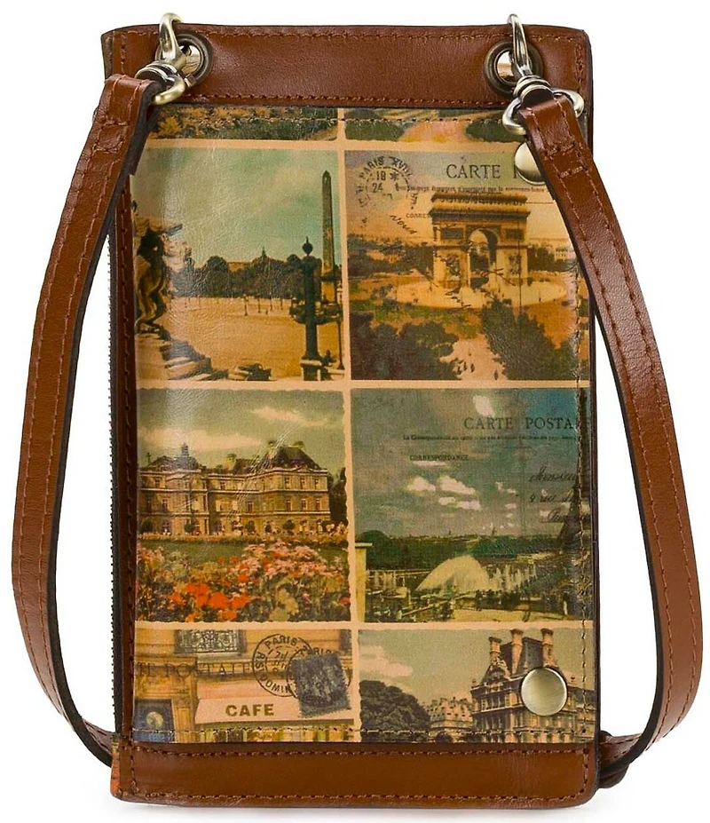 Patricia Nash Chiavella Postcards From Paris Phone Crossbody Bag