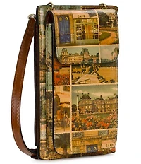 Patricia Nash Chiavella Postcards From Paris Phone Crossbody Bag