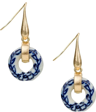 Patricia Nash Circle Bead Drop Earrings