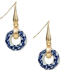 Patricia Nash Circle Bead Drop Earrings