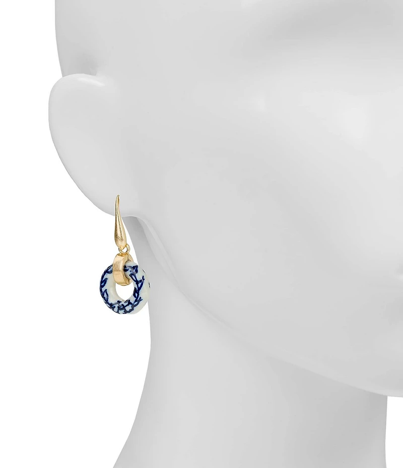 Patricia Nash Circle Bead Drop Earrings