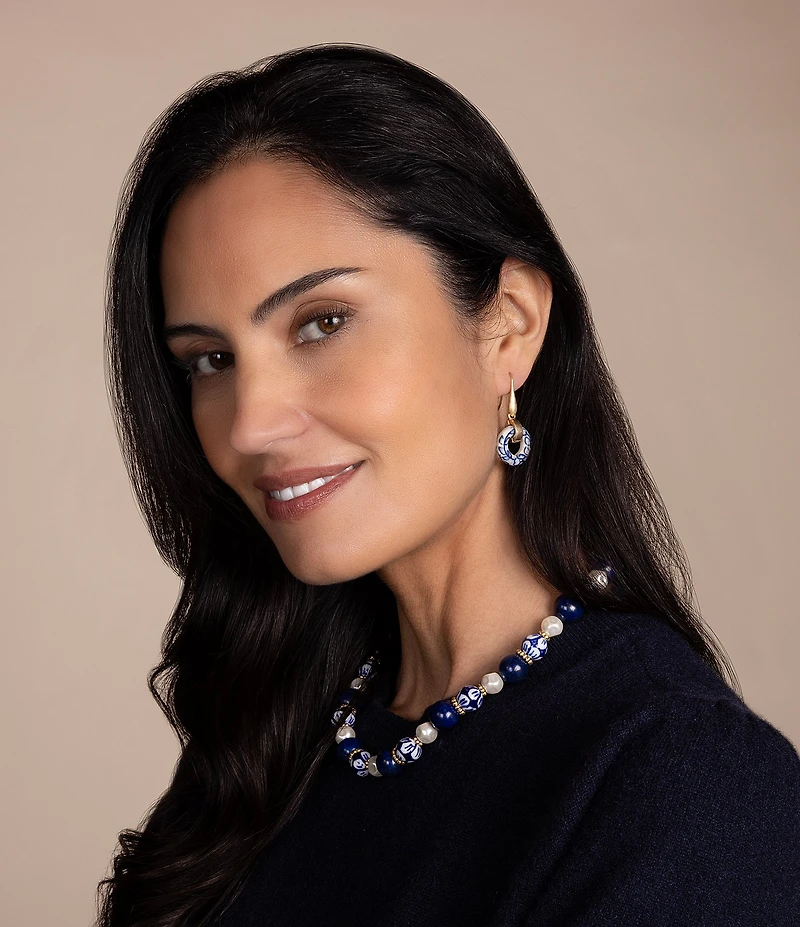 Patricia Nash Circle Bead Drop Earrings