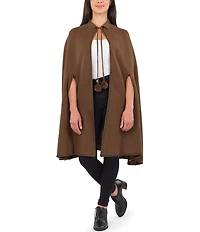 Patricia Nash Collar Cape with Pom Pom