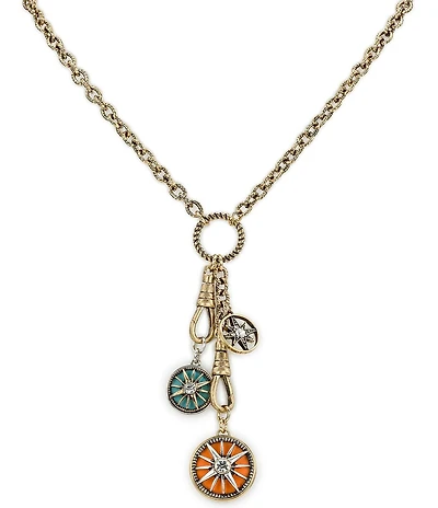 Patricia Nash Compass Charm Dangle Y-Necklace
