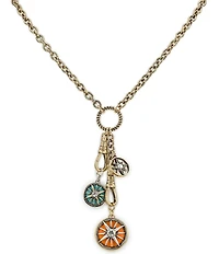Patricia Nash Compass Charm Dangle Y-Necklace