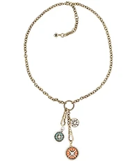 Patricia Nash Compass Charm Dangle Y-Necklace