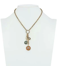 Patricia Nash Compass Charm Dangle Y-Necklace