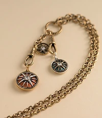 Patricia Nash Compass Charm Dangle Y-Necklace