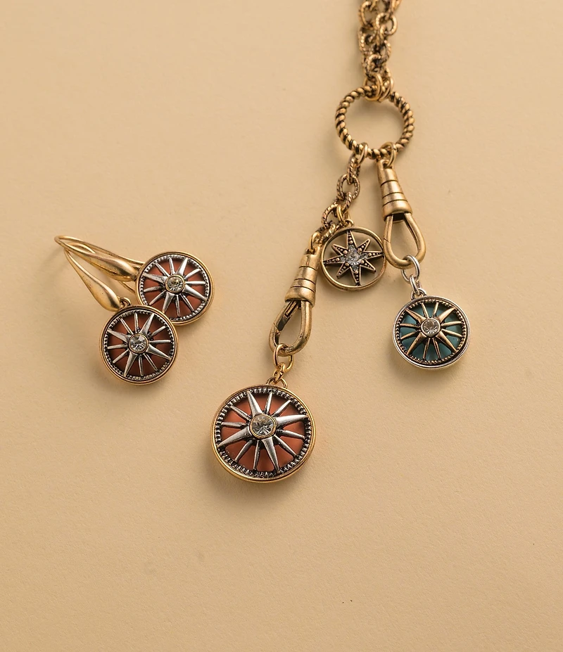 Patricia Nash Compass Charm Dangle Y-Necklace