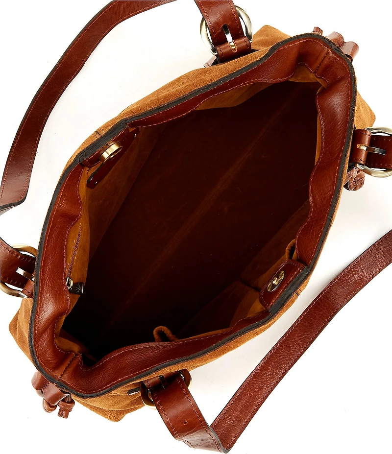 Patricia Nash Cona Suede Braided Shoulder Bag