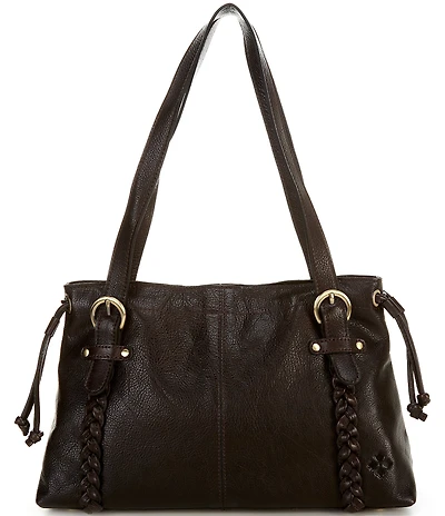 Patricia Nash Cona Leather Statement Satchel Bag
