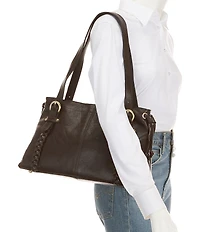 Patricia Nash Cona Leather Statement Satchel Bag