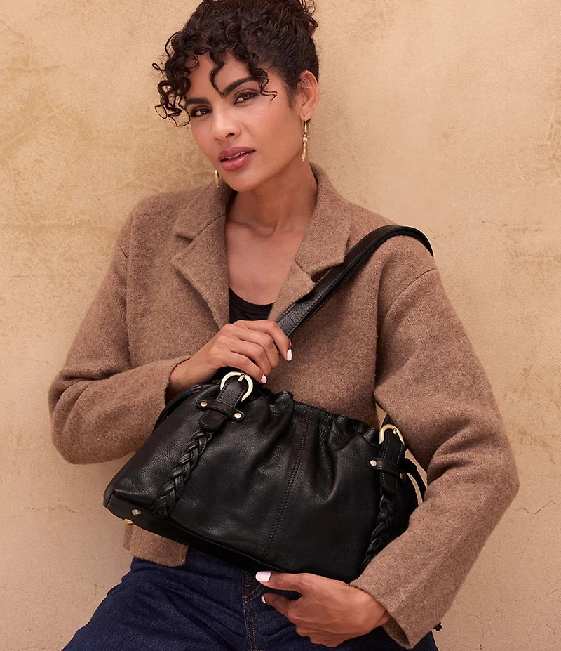 Patricia Nash Cona Leather Statement Satchel Bag