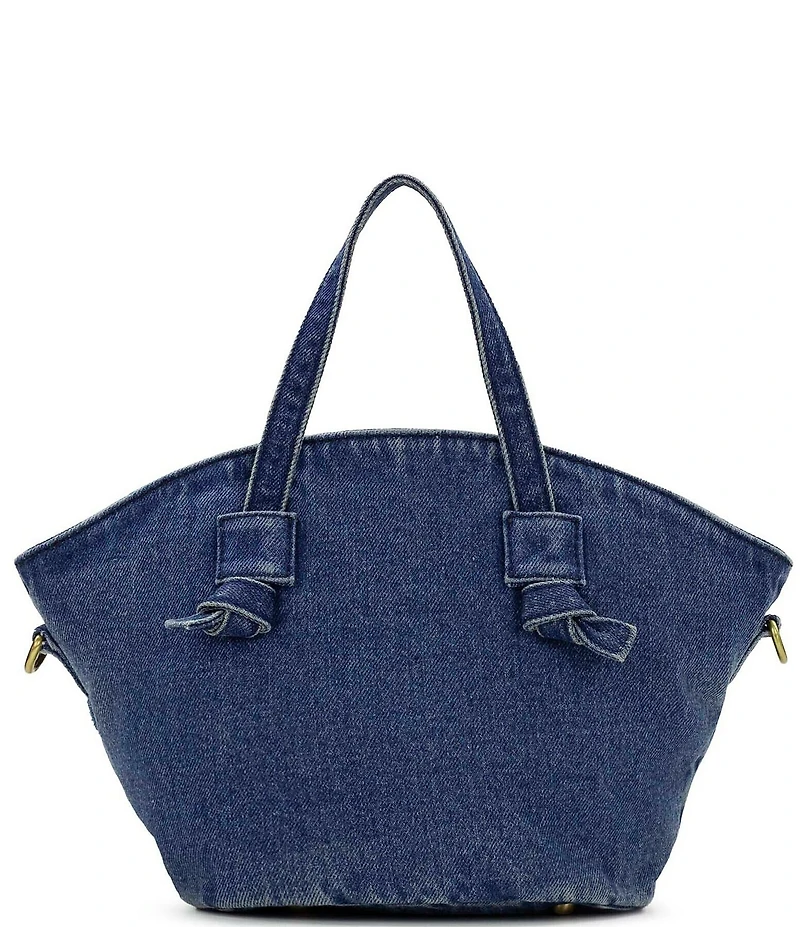 Patricia Nash Corallina DenimFloral Satchel Bag