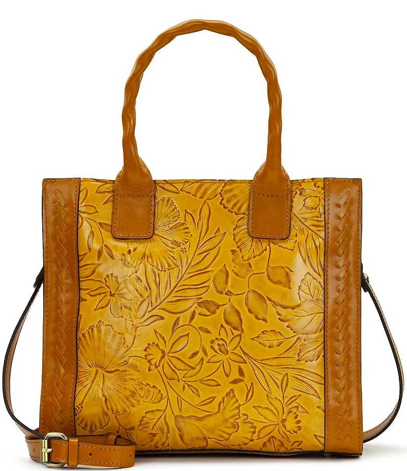 Patricia Nash Curry Floral Embossed Tote Bag