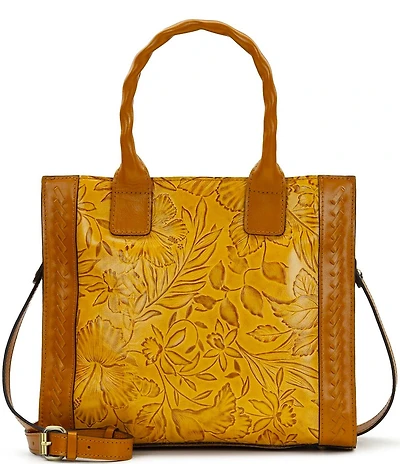 Patricia Nash Curry Floral Embossed Tote Bag