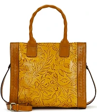 Patricia Nash Curry Floral Embossed Tote Bag
