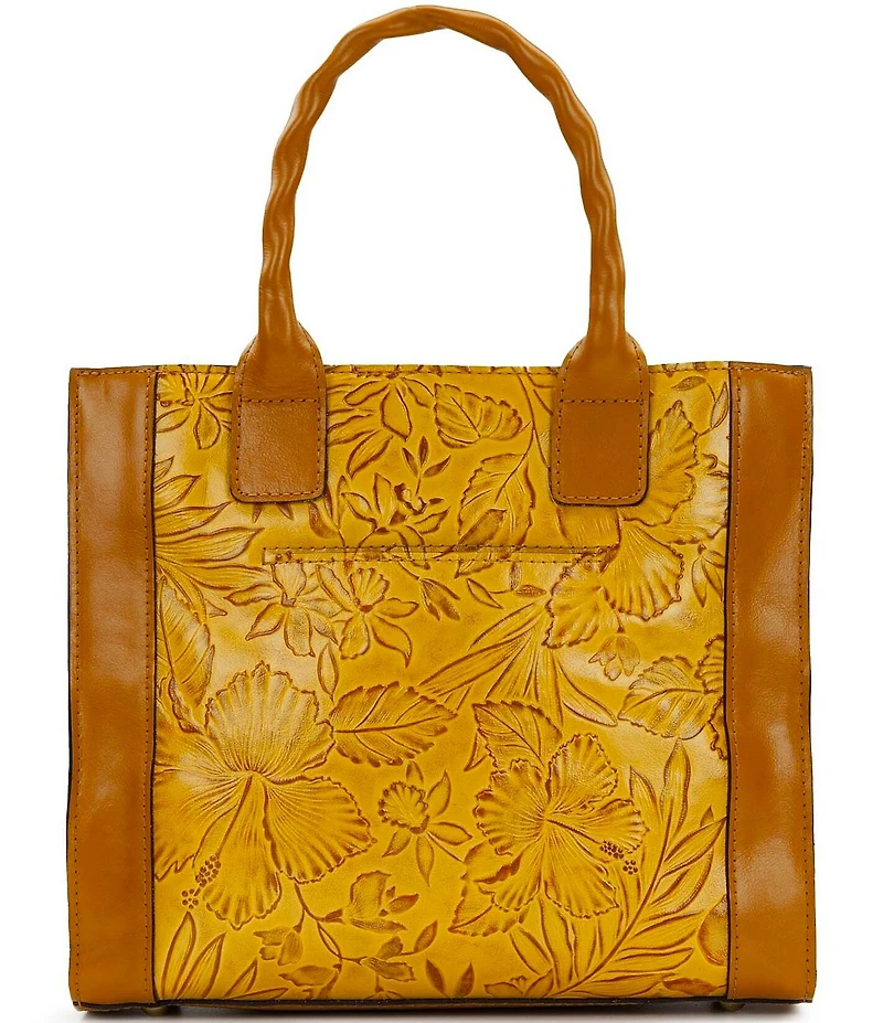 Patricia Nash Curry Floral Embossed Tote Bag