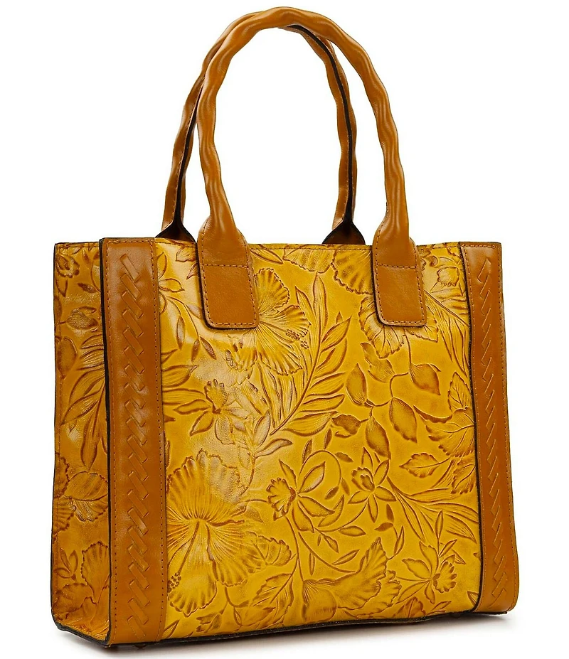 Patricia Nash Curry Floral Embossed Tote Bag