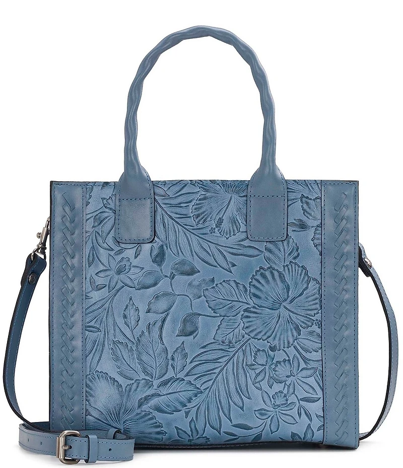 Patricia Nash Curry Floral Embossed Tote Bag