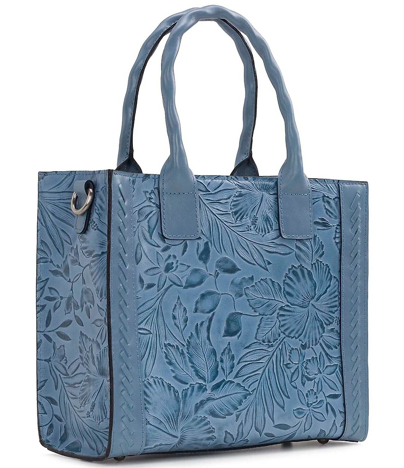 Patricia Nash Curry Floral Embossed Tote Bag